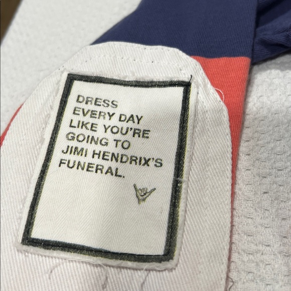 SPORT OF KINGS FOREVER YOUNG , Striped Polo Shirt in Coral and Navy - Picture 10 of 14